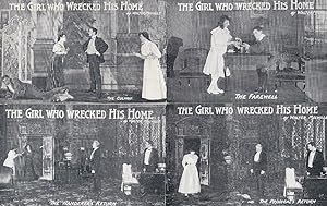 Fred Melville Girl Who Wrecked His Home RARE Antique FULL Theatre Postcard Set
