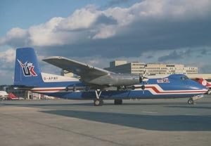 Air UK Herald G-APWF Plane Gatwick Airport in 1980 Limited Edition 300 Postcard