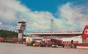 Brunei Arabic Arabian Shell Petrol Lorry Tank Airport Postcard