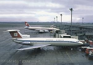 Swissair Convair 990 at Heathrow Airport in 1970 Limited Edition of 300 Postcard