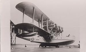 Blackburn Iris RAF Aircraft Military Plane Vintage Plain Back Postcard Old Photo