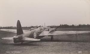 Vickers Wellington 290 RAF Bomber Plane Vintage Plain Back Postcard Old Photo