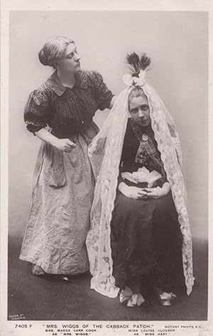 Louise Closser Madge Carr Cook Mrs Wiggs Of The Cabbage Patch Play RPC Postcard
