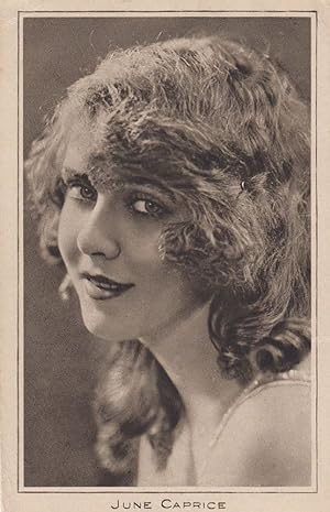 June Caprice Actress Antique Postcard