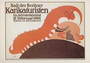 Julius Klinger Wettfluge 1912 Berlin Planet Verlag Poster German Postcard