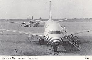 Viscount Montgomery of Alamein Boeing 737 Plane Postcard