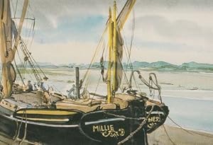 Millie Hess Manningtree Mistley Essex Boat Ship Essex Painting Postcard