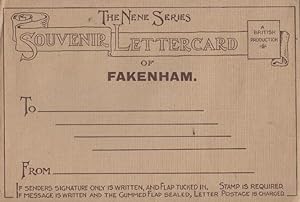 Fakenham Norfolk Lloyds Bank Grocers Butchers Antique Lettercard Postcard
