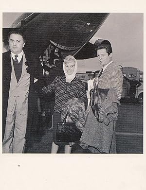 Frederico Fellini Gulieta Boarding Air France Plane Postcard