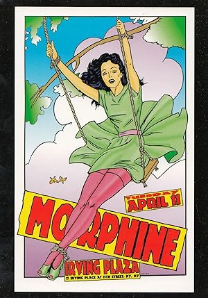 Frank Kozik Morphine Live At New York Irving Plaza Graphic Art Postcard