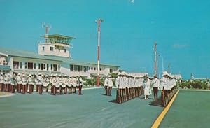 Barbados Airport Police Force Greeting Princess Alice 1960s Postcard