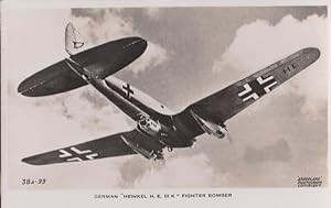 Heinkel HE III 3 German War Military Plane Aircraft Vintage Postcard