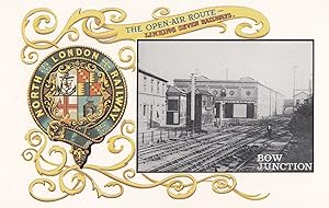 North London Railway Bow Junction Train Open Air Route Postcard