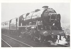 Scots Guardsman 46115 at Chinley in Dinting Steam Centre Train Railway Postcard