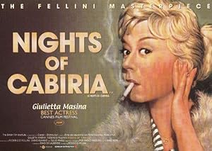 Nights Of Cabiria Giulietta Masina Rare London Soho Cinema Gala Poster Postcard