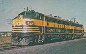 Ontario Northland 1961 Canadian Railway Railroad Train Cochrane Rare Postcard