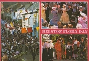 Helston Flora Flower Day The Childrens Dance Cornwall Postcard