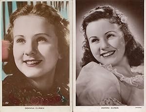 Deanna Durbin Picturegoer Vintage Photo 2x Postcard s