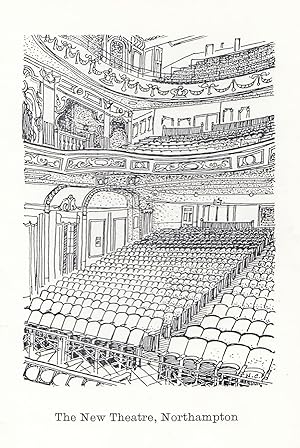 The New Theatre Northampton Painting Postcard