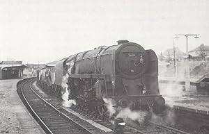 BR Standard 92102 Train at Cheadle Heath Station Birkenhead Railway Postcard