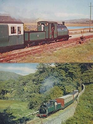 The Prince Festiniog Railway Locomotive Wales At Tan-Y-Bwlch Train 2x Postcard s