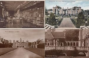 Blickling Hall Library Entrance Church Moat Cromer 4x Antique Postcard s