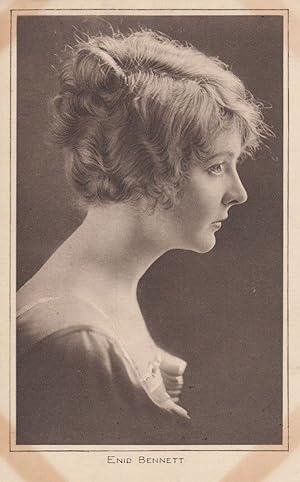Enid Bennett Silent Movie WW1 Actress Antique Postcard