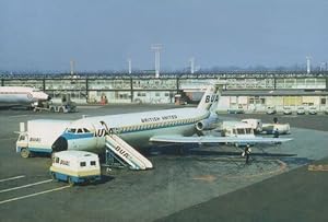 Bua Bac 111 G-AXJE Plane at London Gatwick Airport 1969 Limited Edition Postcard