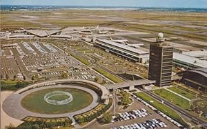 John F Kennedy Idlewild Airport Aerial Birds Eye 1960s Postcard
