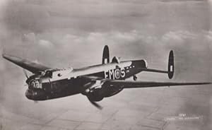 Avro 679 Manchester Military Bomber Plane Vintage Plain Back Postcard Old Photo