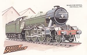 The Flying Scotsman Train Ready For Service in 1923 Postcard