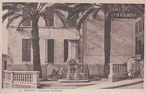 Rome Roman Fountain Bougie Algeria Antique Algerian Mediterranean Old Postcard