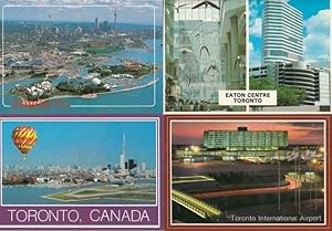 Toronto Airport Eaton Centre Hot Air Balloon Aerial 4x Postcard s
