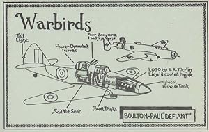 Boulton Paul Defiant Bomber RAF Military War Plane Limited Edition 100 Postcard