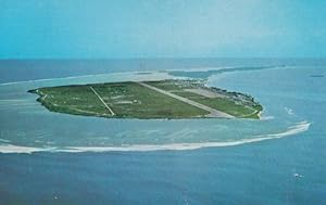 Gan Airport Maldives Islands Indian Ocean Plane Window View 1970s Postcard