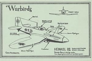 Heinkel 112 WW2 Military Bomber Plane Limited Edition Postcard