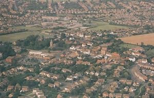 Keyworth Nottingham Spectacular 1980s Aerial View Birds Eye Postcard