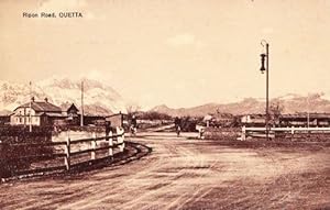 Pakistan Ripon Road Quetta Vintage Postcard