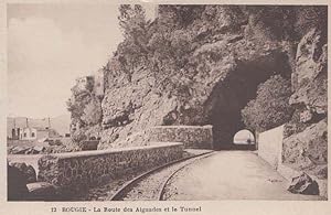 Tunnel Railway Bougie Aiguades Mediterranean Algeria Antique Algerian Postcard
