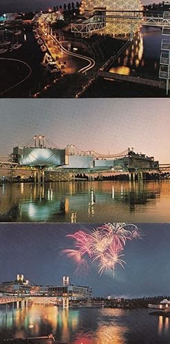 Fireworks Night Illuminations 3x Canadian Postcard s