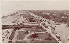 Great Yarmouth Arial View Revolving Tower RPC Postcard