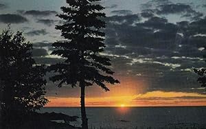 Simcoe Country Ontario at Sunset Canadian Postcard