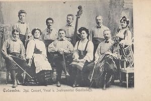 Colombo Perhaps Sri Lanka German Band Antique Music Postcard