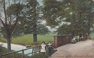 Disabled Lady Old Wheelchair at Tolworth Bridge Worcester Park Surrey Postcard