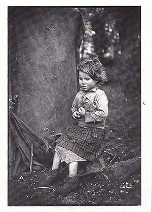 Child Camping Forest 1940s Living In Poverty Dorset Wiltshire RPC Photo Postcard