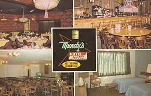 Mundys Hotel Motel Upper James Street Hamilton Ontario Vintage Postcard