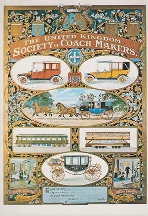The Welsh Society Of Coach & Vehicle Makers Poster Certificate Museum Postcard