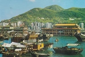 Aberdeen Floating Restaurants Hong Kong Postcard