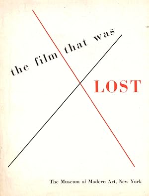 The Film That Was Lost