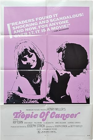 Tropic of Cancer (Original poster for the 1970 film)